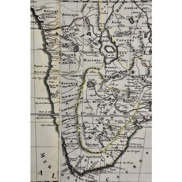 White Africa: A Large 17th Century Hand-Colored Map by Sanson and Jaillot, 1692 For Sale - Image 8 of 9