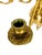 Gold 20th Century Swedish Brass Chandelier with Floral Motifs, 1920 For Sale - Image 8 of 10