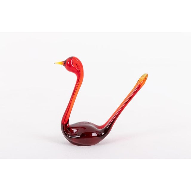 Swedish Art Glass Birds Sculptures from Bergdala, 1970s, Set of 2 For Sale - Image 9 of 12