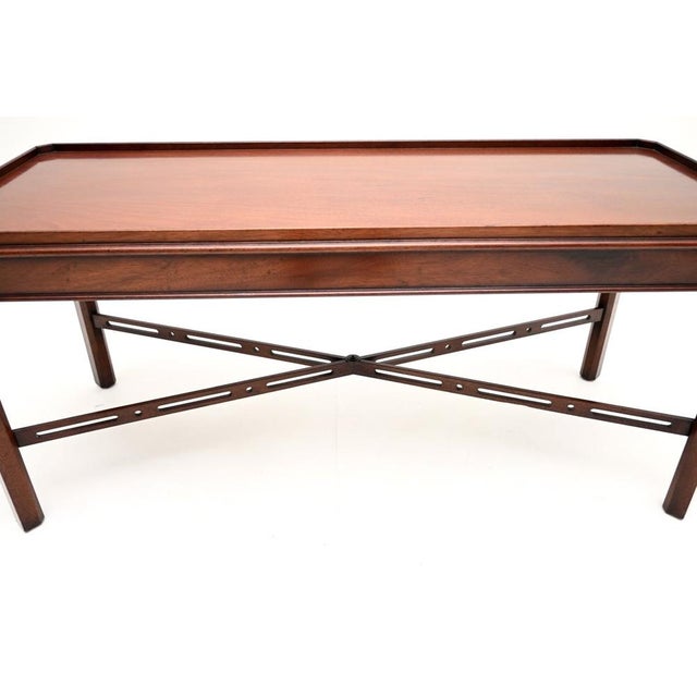 Brown Georgian Coffee Table, England, 1950s For Sale - Image 8 of 9