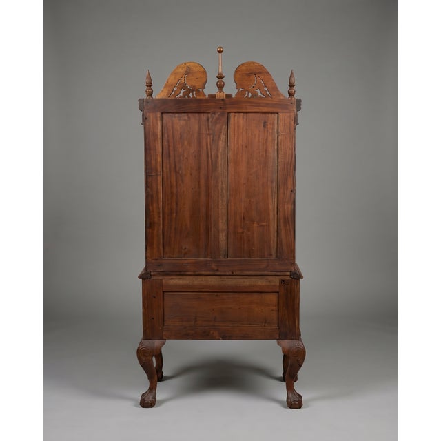 Chippendale Mid 20th Century Carved Chippendale Lingerie Chest on Stand For Sale - Image 3 of 3