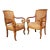 Pair of Antique French Elmwood Louis Philippe Armchairs, Circa 1840 For Sale
