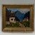 1950s Vintage Original Alpine Village Landscape Oil Painting For Sale - Image 5 of 11
