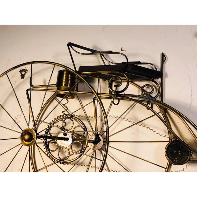 Large Scale Curtis Jere Mercedes Benz Antique Bicycle Wall