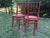Set of Red Bistro Chairs from Lichtig, 1900s For Sale - Image 3 of 5