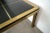 1970’s Mid-Century Modern Brass & Dark Glass Dining Table For Sale - Image 12 of 12