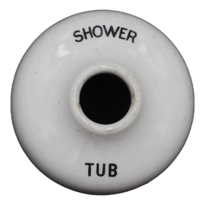 Vintage 2.75 In. White Ceramic Tub Shower Plate Cover