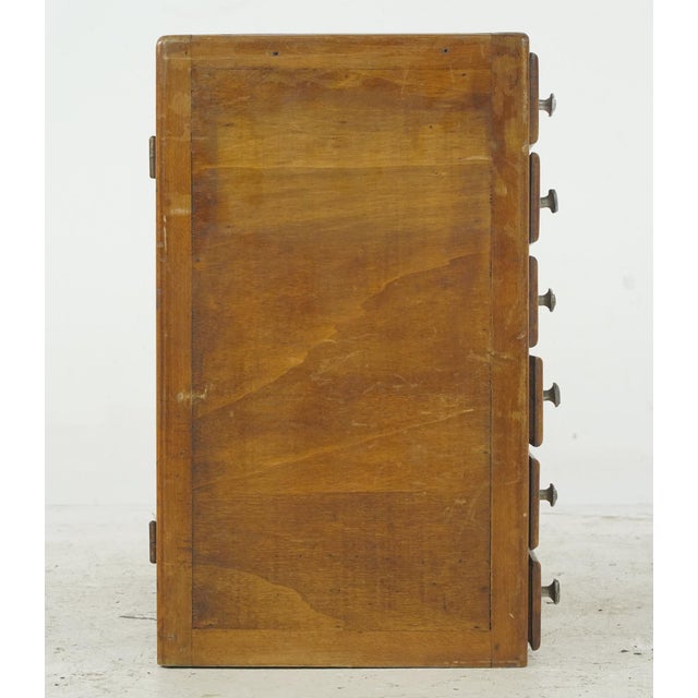 Vintage European Hardware Store Counter Display Storage Cabinet For Sale - Image 9 of 10