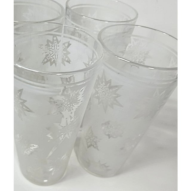 Atomic Snowflake Tumblers- Set of Four For Sale - Image 6 of 11