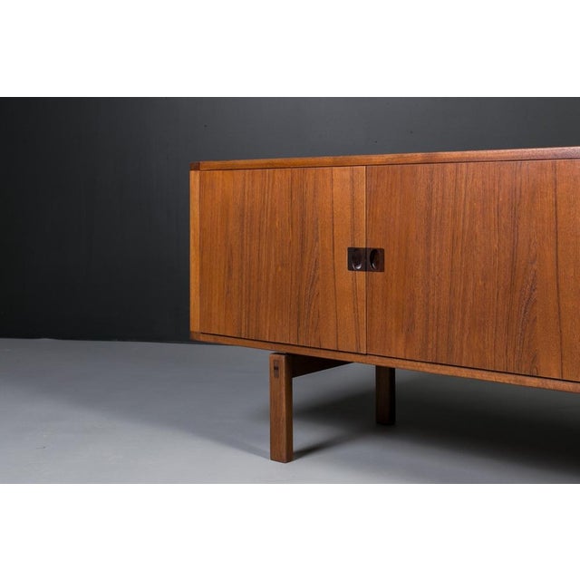 Wood Mid-Century Modern Corona Sideboard in Teak by Lennart Bender for Ulferts, 1960s For Sale - Image 7 of 14