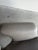 Vintage Sculptural Post Modern Gray Leather Lounge Chair Pair For Sale - Image 9 of 13