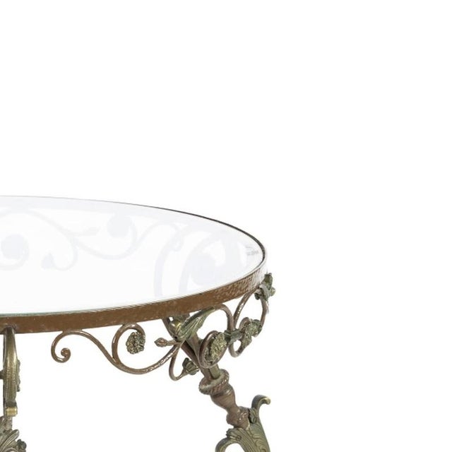 20th Century Coffee Table in Wood and Glass For Sale - Image 4 of 6