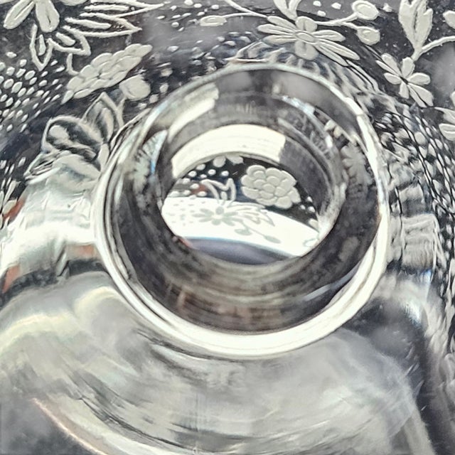 Transparent Mid 20th Century Signed Baccarat Millefleurs Crystal Flacon, French Vanity Bottle For Sale - Image 8 of 9