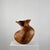 This striking phytomorphic sculptural wooden vase, crafted in Italy in the 1960s, embodies the elegance and organic beauty...