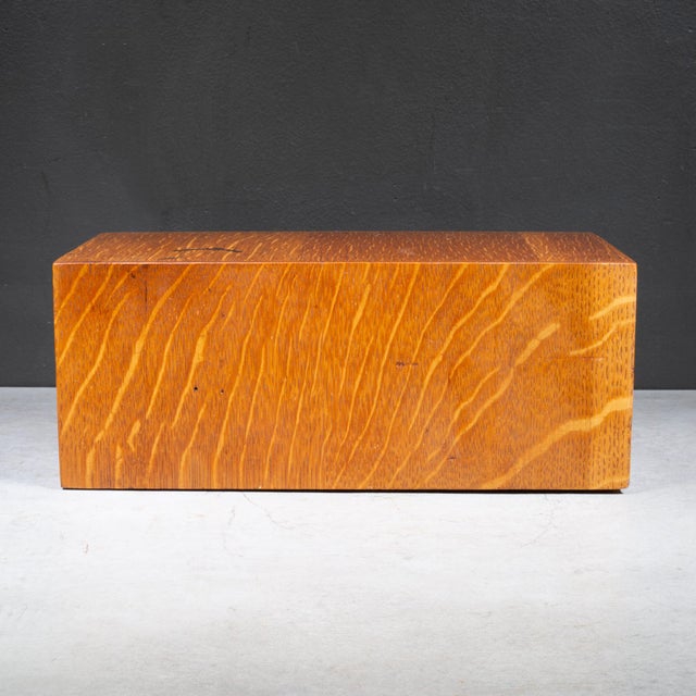 Brown Globe-Wernicke Index Card Catalog c.1920 For Sale - Image 8 of 10