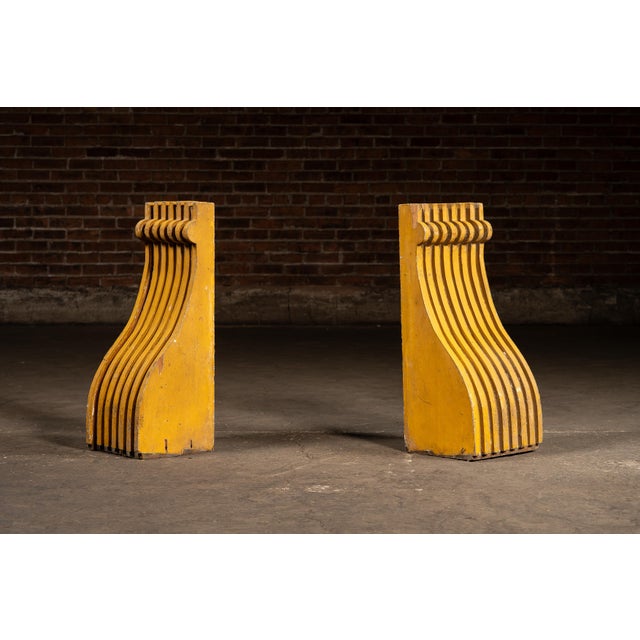 A set of two antique corbels, likely constructed around 1910 with Victorian and Craftsman influences. Constructed from...