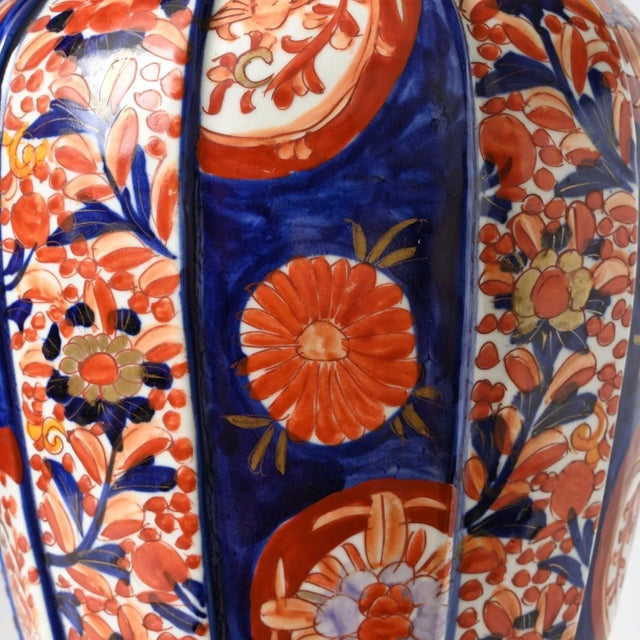 Black Large Japanese Imari Porcelain Vase, 1900s For Sale - Image 8 of 10