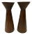 1950s Boho Chic Solid Wood Candle Holders - a Pair For Sale