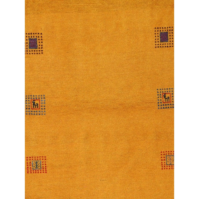 Tribal Vintage Hand-Knotted Persian Lori Gabbeh Rug 3'5" X 5'0" For Sale - Image 3 of 4