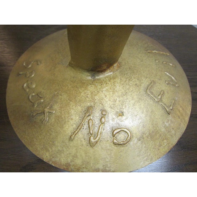 Large Handmade Steel Sculpture "Speak No Evil" For Sale - Image 11 of 13