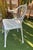 1920s 20th Renaissance Revival Style Cast Iron White Garden Chairs in Faux Bamboo - a Pair For Sale - Image 5 of 11