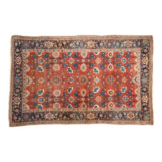 Antique Persian Bijar Area Rug - 4'5" x 7'3" For Sale