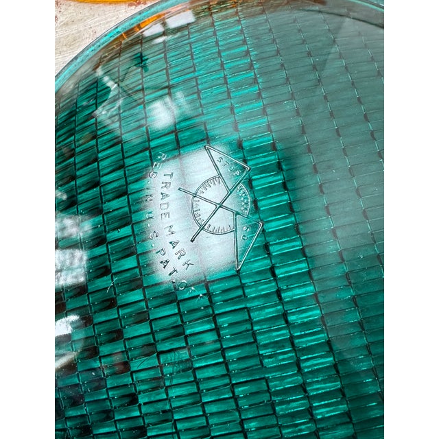Vintage Eagle Signal Glass Traffic Light Lenses – Set of 3 For Sale - Image 9 of 14