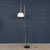 1970s Vintage Italian Chrome Floor Lamp with Opaline Shade, 1970s For Sale - Image 5 of 14