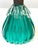 Mid 20th Century Archimede Seguso Murano Ribbed Emerald Green Glass Lamp Applied Crystal Collar For Sale - Image 16 of 16
