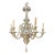 1900 Caldwell Silver Plated Chandelier 6 Lights For Sale