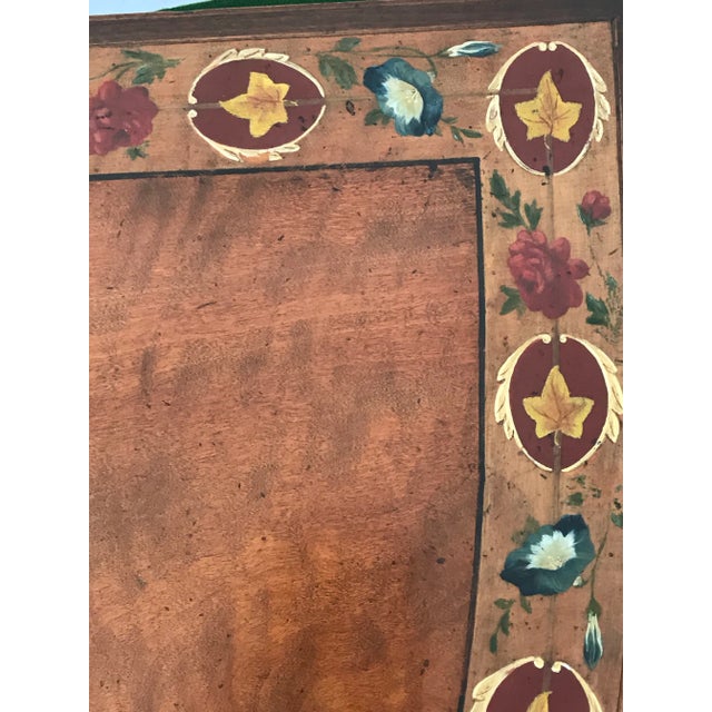 1780s Georgian Hand Painted Demilune Table For Sale - Image 10 of 12