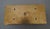 Metal Vintage Square Art Glass and Brass Wall Light, 2000 For Sale - Image 7 of 11