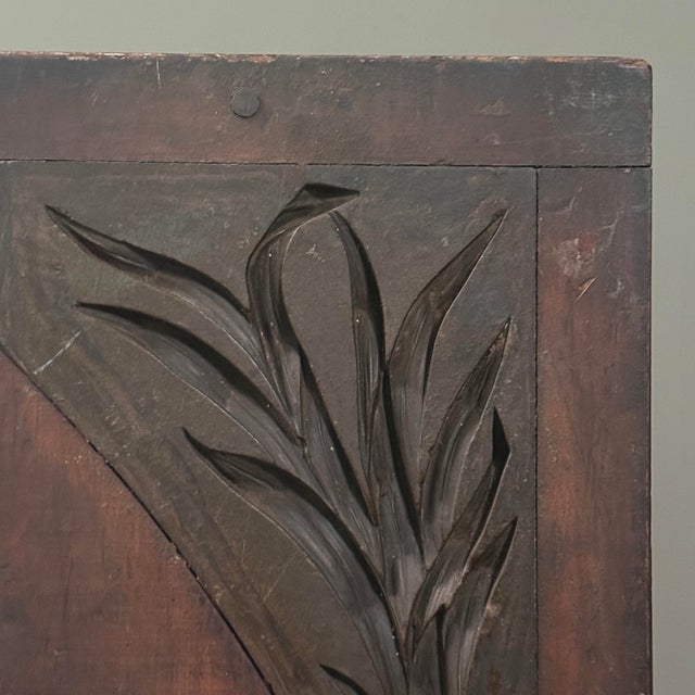 19th Century Antique 19th-Century Neoclassical Plaster Mold – Botanical Motif For Sale - Image 5 of 12