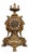 Antique Baroque Napoleon III Style Clock with Raised Decorative Motifs For Sale