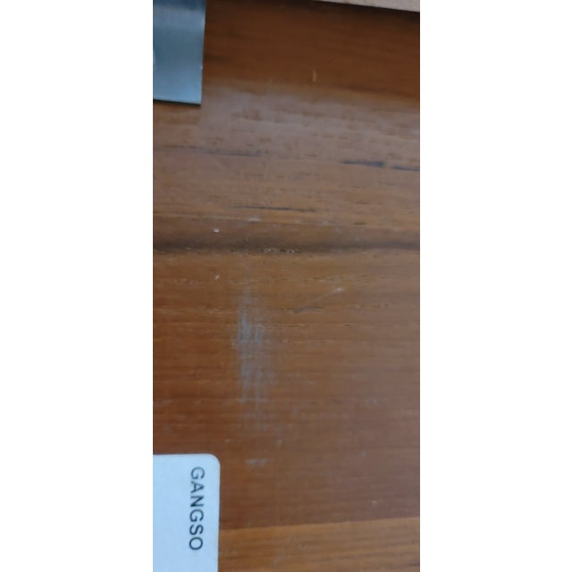 Gangsø Møbler Mid Century Danish Modern Gangso Mobler Teak Draw Leaf Table 66 Open For Sale - Image 4 of 9