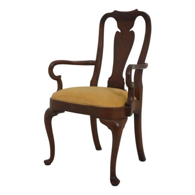 Queen Anne Style Mahogany Diminutive Armchair For Sale