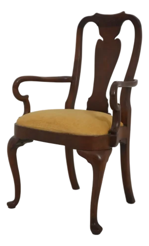 Queen Anne Style Mahogany Diminutive Armchair