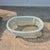 Victorian Late 20th Century Vintage White Wicker Oval Coffee Table W/ Glass Top For Sale - Image 3 of 6