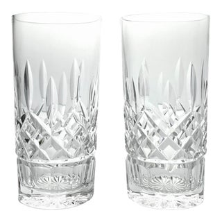 Waterford “Lismore” Pair of Highball Tumbler Glasses For Sale