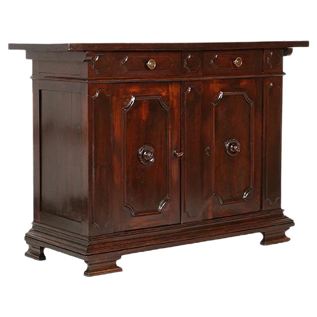 Vintage Tuscan Renaissance Walnut Cupboard by Dini & Puccini, 1928 For Sale