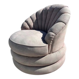 1980s Post Modern Style Swivel Chair For Sale