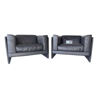 Le Capannelle Chairs by Tito Agnoli for Poltrona Frau, 1980s, Set of 2 For Sale
