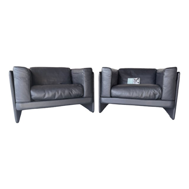 Le Capannelle Chairs by Tito Agnoli for Poltrona Frau, 1980s, Set of 2 For Sale