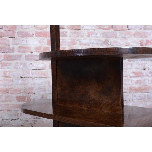 Wood Art Deco Floor Lamp in Walnut attributed to J. Halabala for Up Závody, Czech, 1920s For Sale - Image 7 of 18