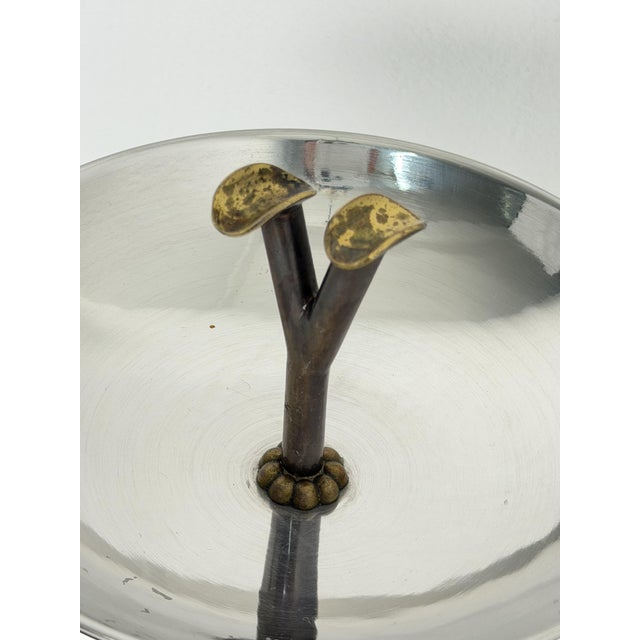 Mid-Century Modern Floor Ashtray in Brass, 1950s For Sale - Image 4 of 12