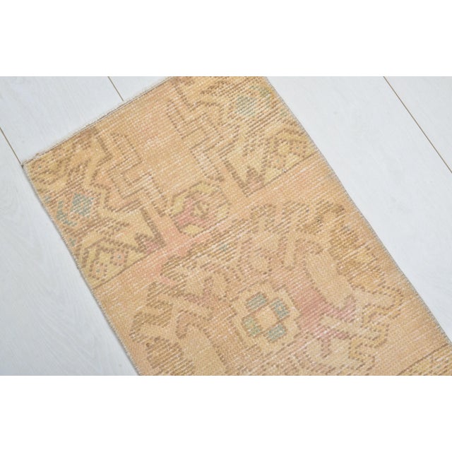 1960s Mid 20th Century Oushak Small Door Mat Rug For Sale - Image 5 of 5