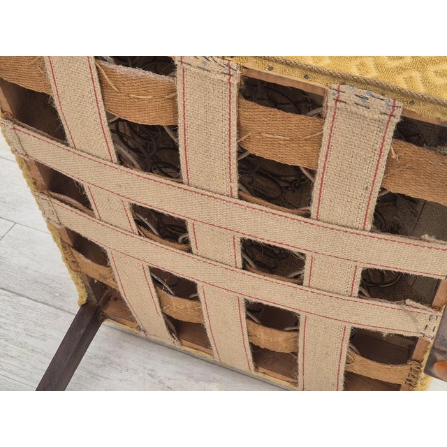 Danish Armchair in Cotton & Wool Fabric, 1950s For Sale - Image 14 of 18