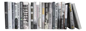 Decorative Books - Stone Dust Jacket Books - Grey Books By The Foot