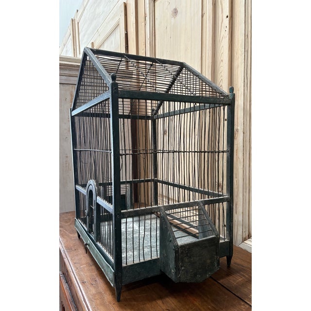 French 19th Century French Wooden Birdcage For Sale - Image 3 of 9