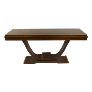 Art Deco French Console Table in Rosewood, 1930s For Sale